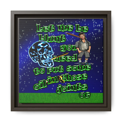 og - framed canvas art ('snoops' background)