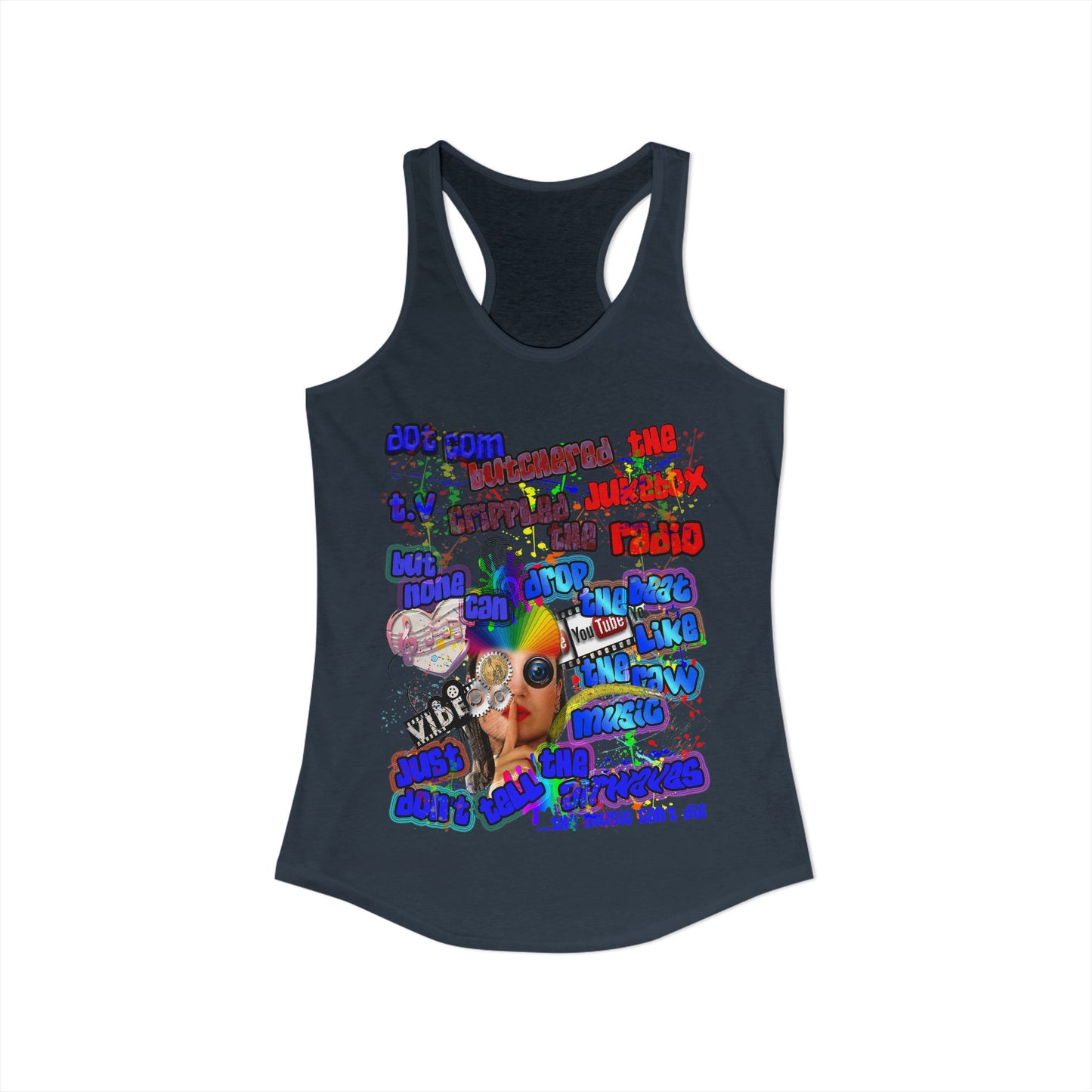 drop the beat - Women's Ideal Racerback Tank