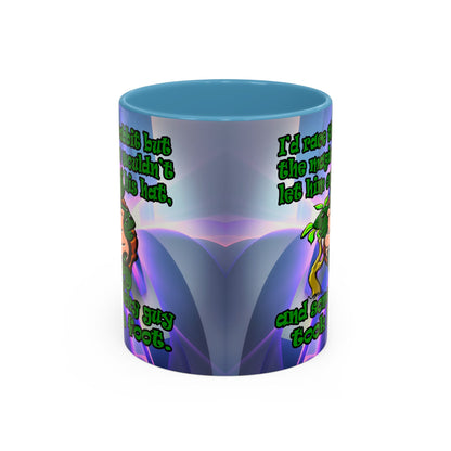 turtle race - Accent Mug (grey-pink wave)