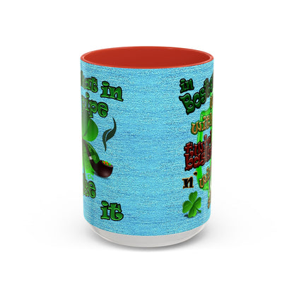 celtics logo - Accent Mug (faded blue)