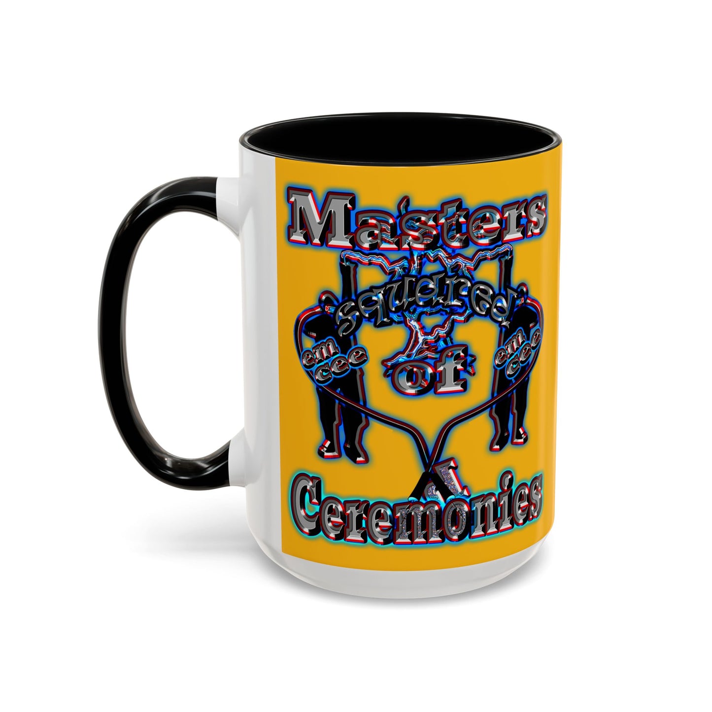 em cee squared - Accent Mug (yellow)