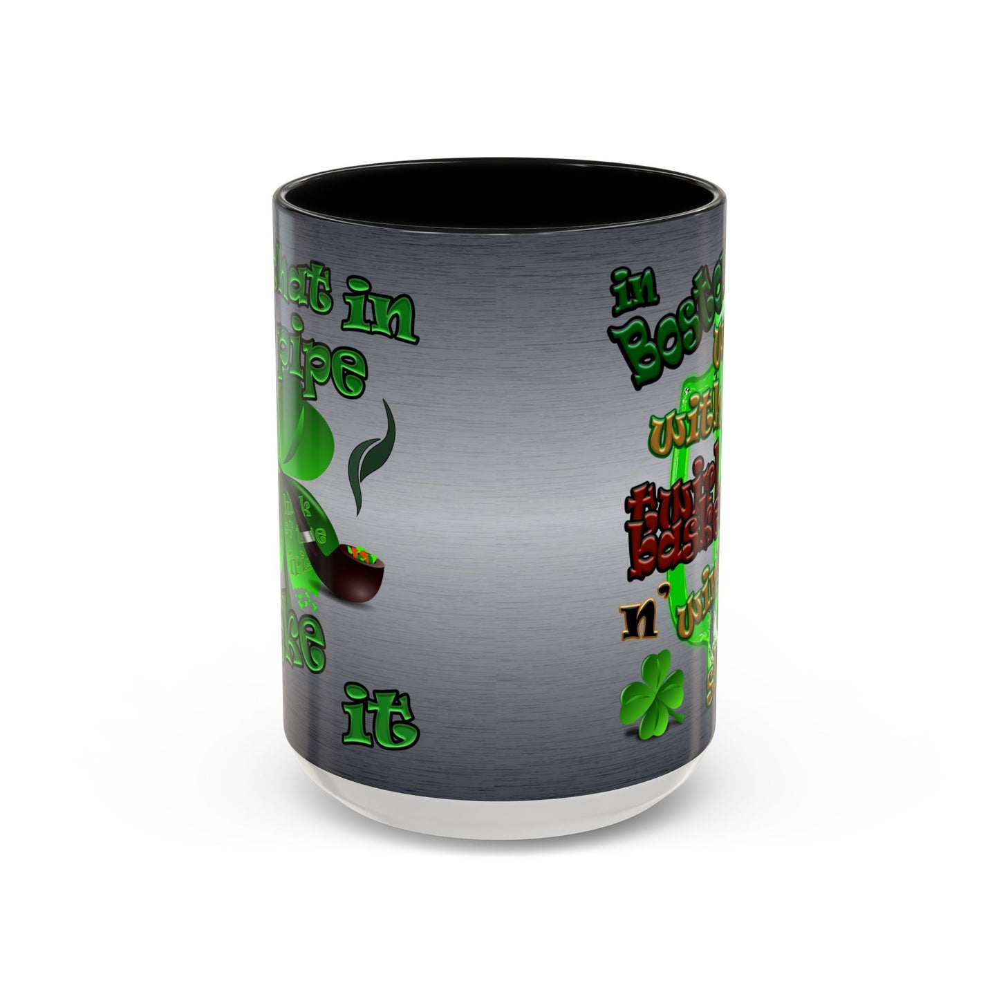 celtics logo - Accent Mug (brushed nickel)