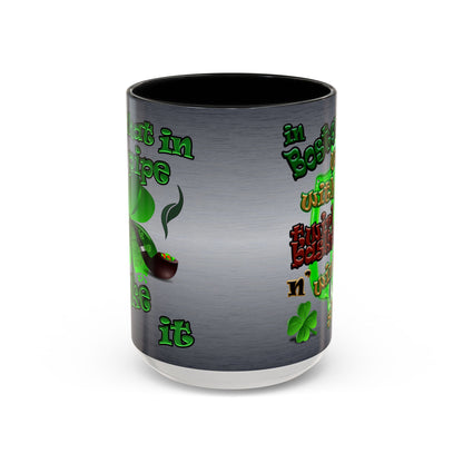 celtics logo - Accent Mug (brushed nickel)
