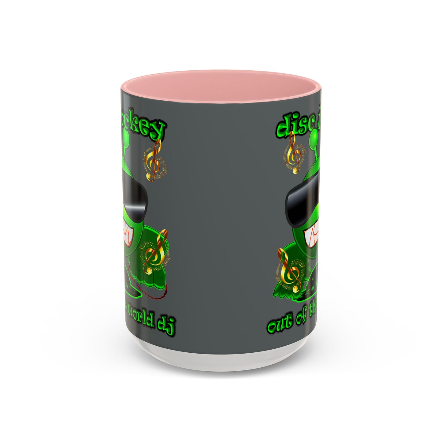 disc jockey - Accent Mug (dark grey)