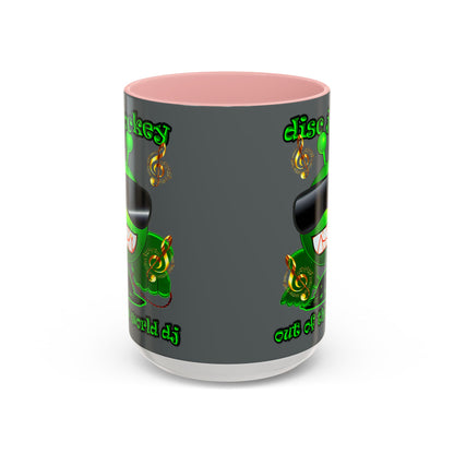 disc jockey - Accent Mug (dark grey)