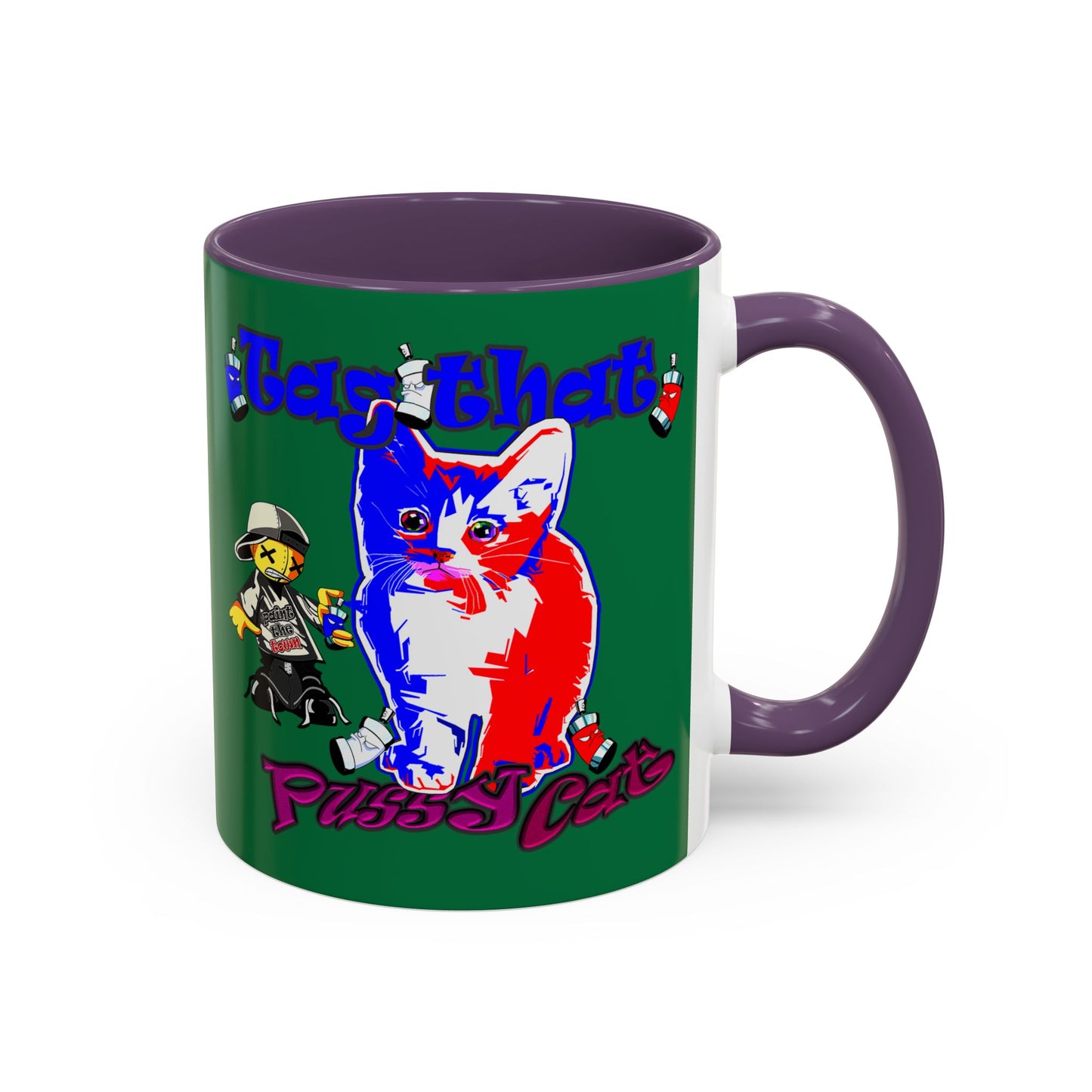 tag that - Accent Mug (dark green)