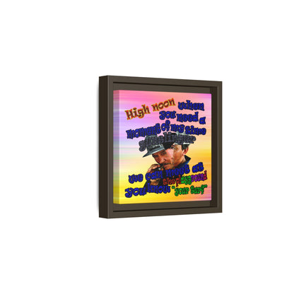 high noon - framed canvas art (color blur)