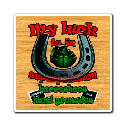 my luck - Magnets - (butterscotch wood finish)