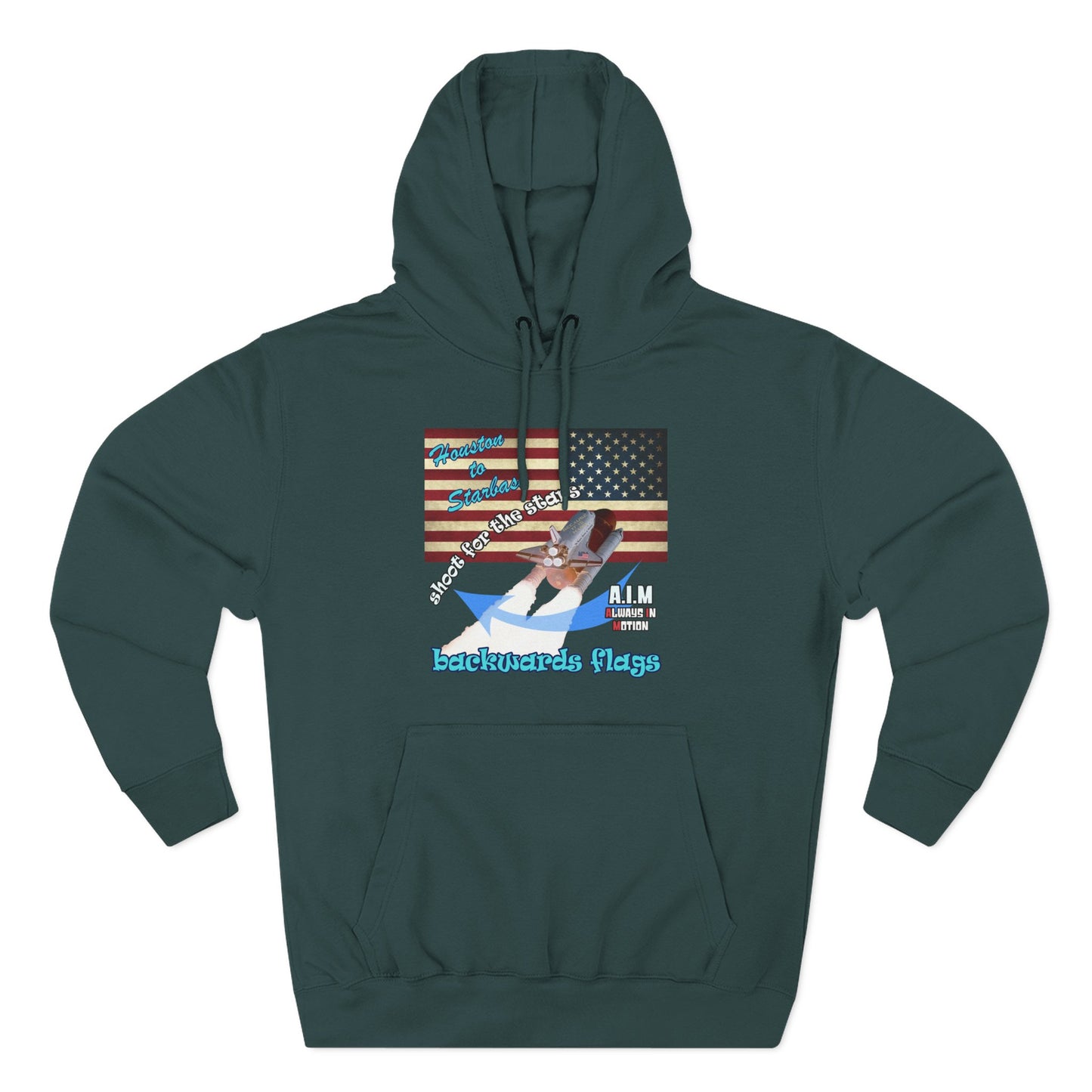 shoot for the stars - Three-Panel Fleece Hoodie