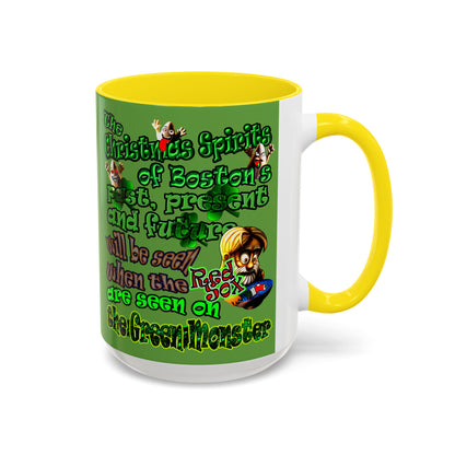 christmas spirits of boston - Accent Mug (green)
