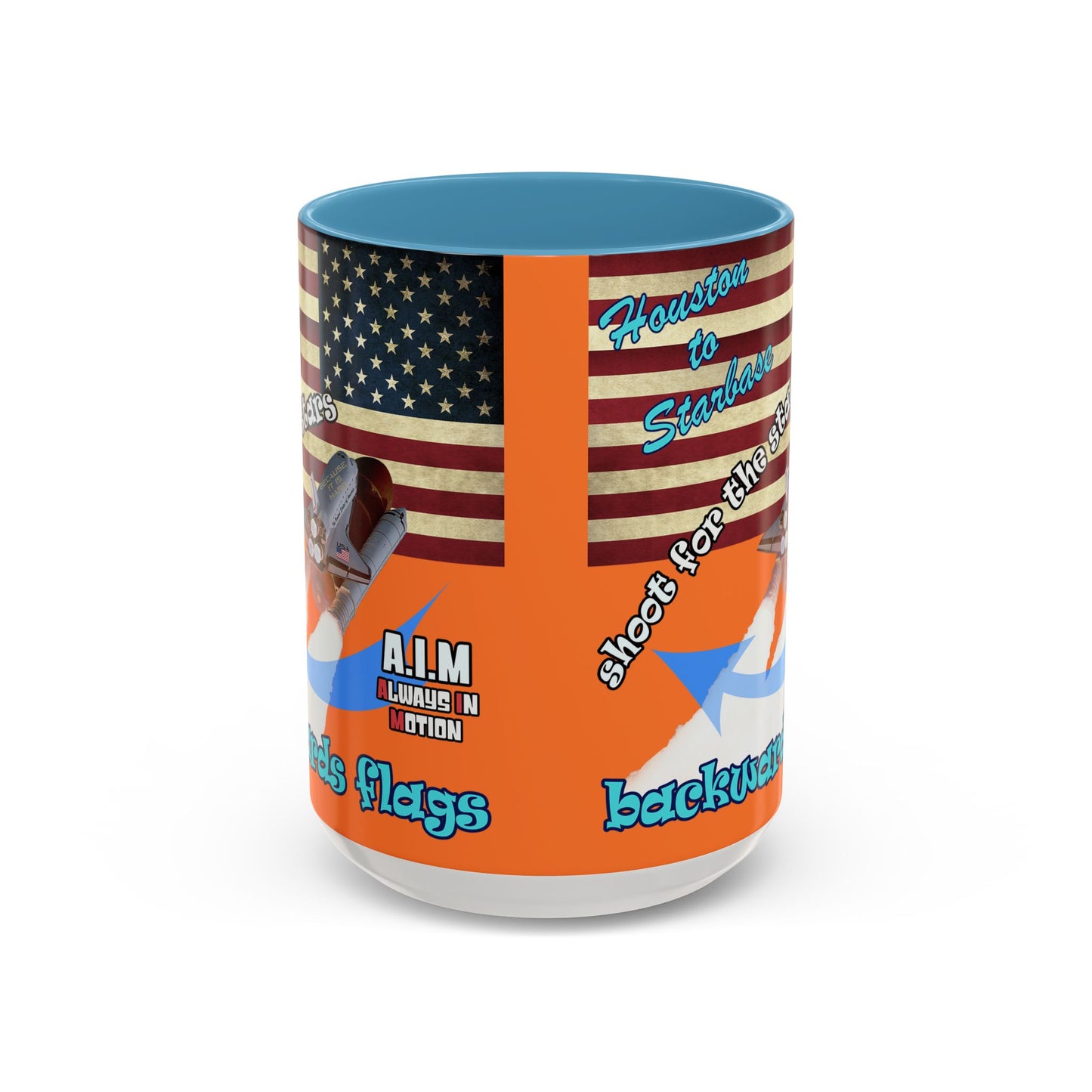 shoot for the stars - Accent Mug (crusta)