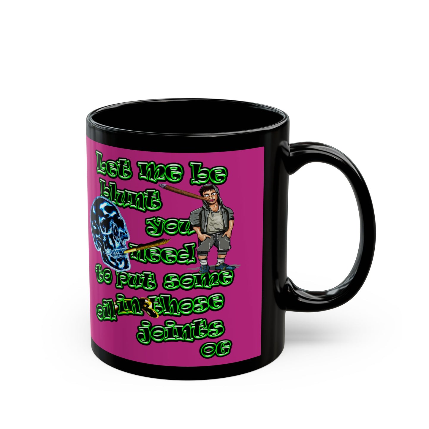 og - Black Mug (pink)