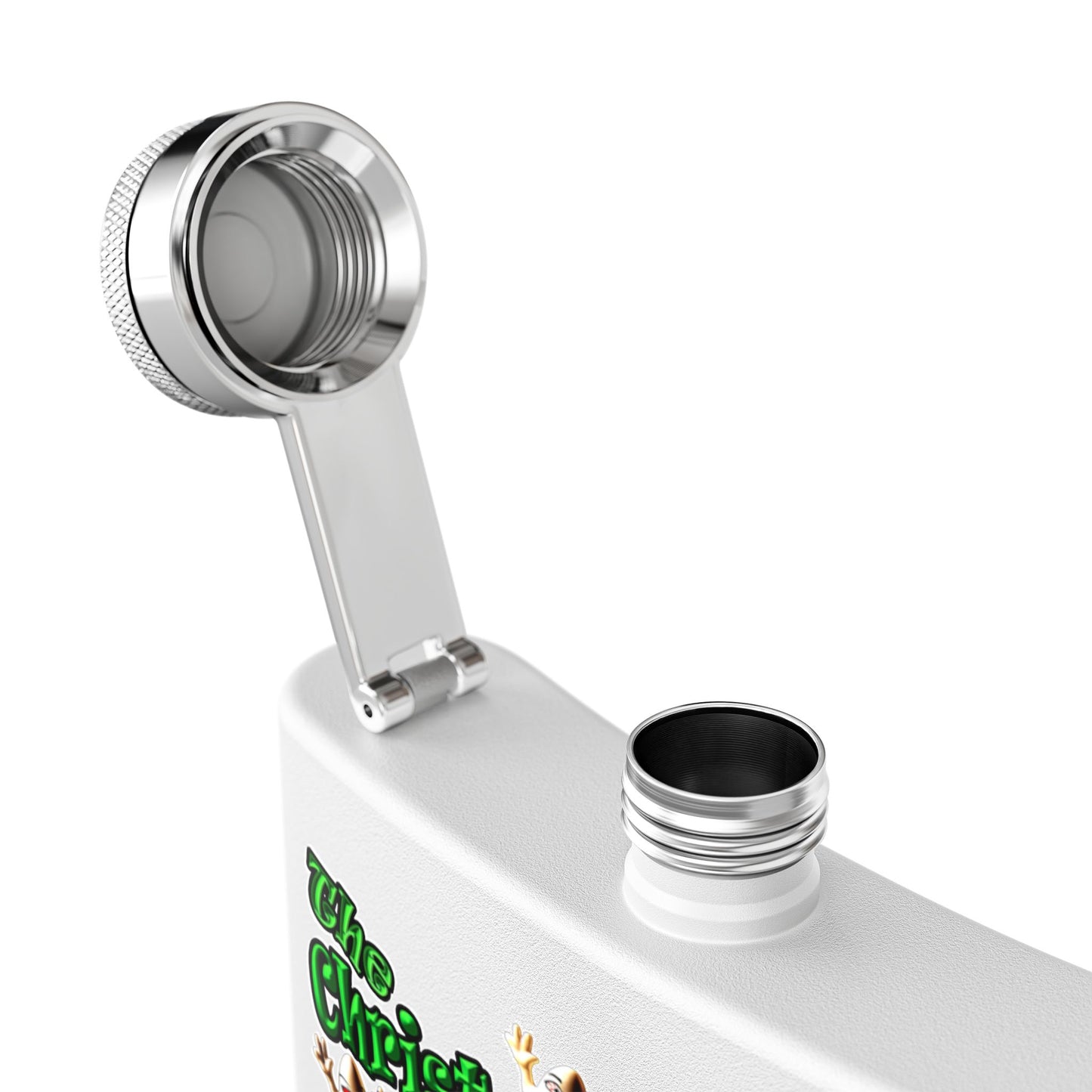 christmas spirits of boston - Stainless Steel Flask