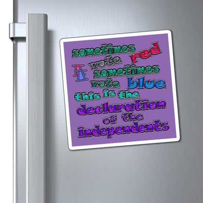 declaration of the independents - Magnets - (light purple)