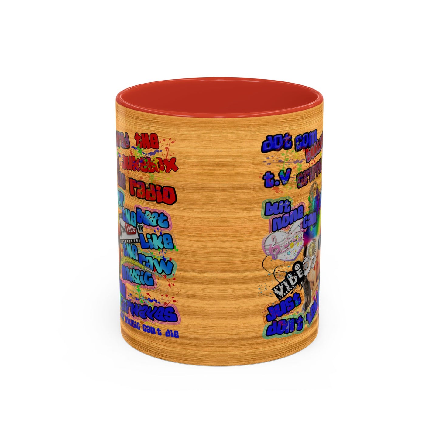 drop the beat - Accent Mug (butterscotch wood finish)