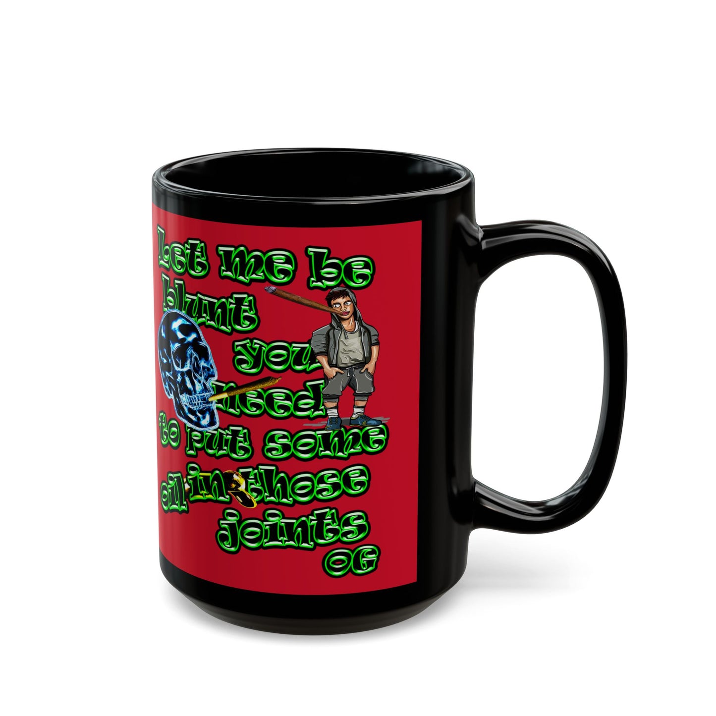 og - Black Mug (dark red)