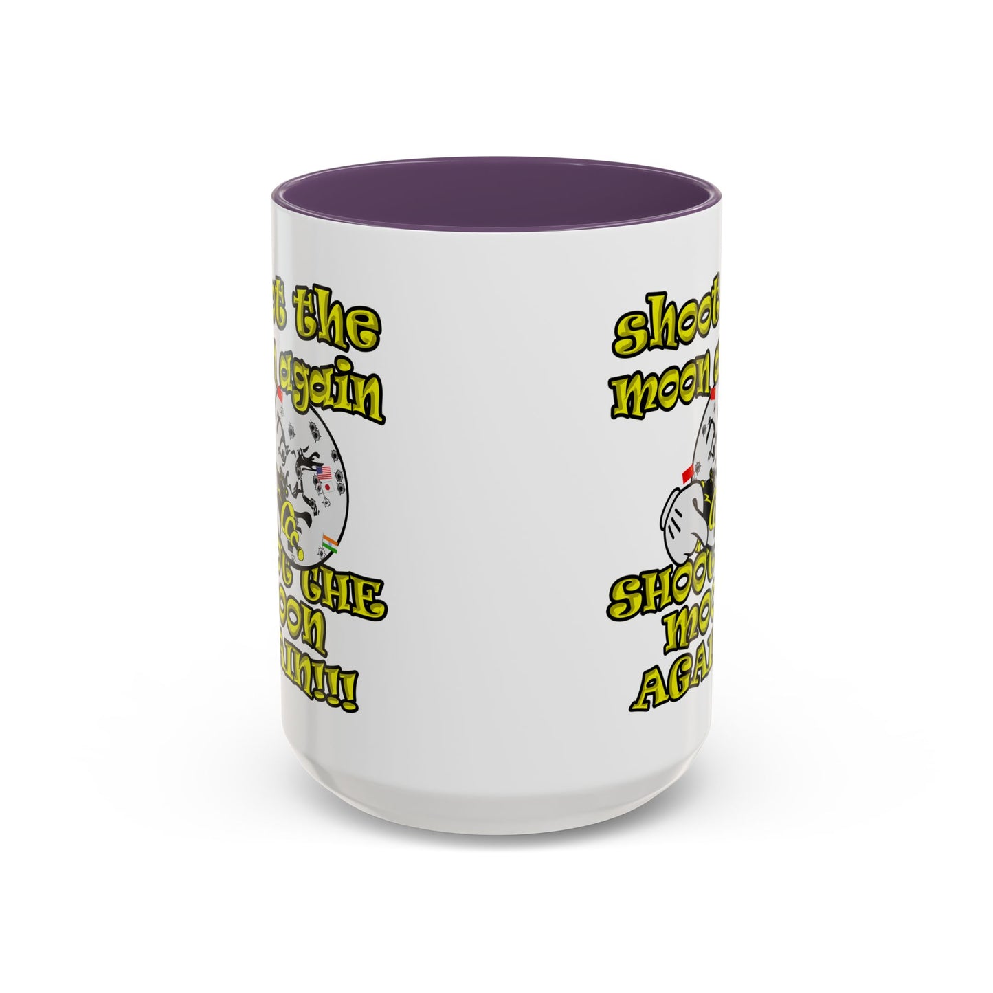 shoot the moon again - Accent Mug (white)