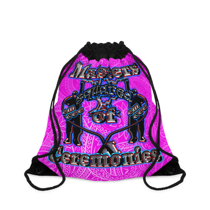 em cee squared - Drawstring Bag (pink swirl)