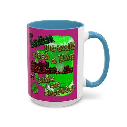 celtics logo - Accent Mug (pink)