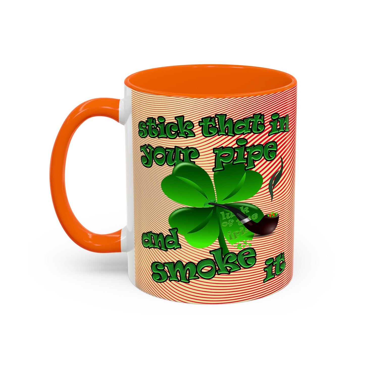 celtics logo - Accent Mug (yellow-orange wave)