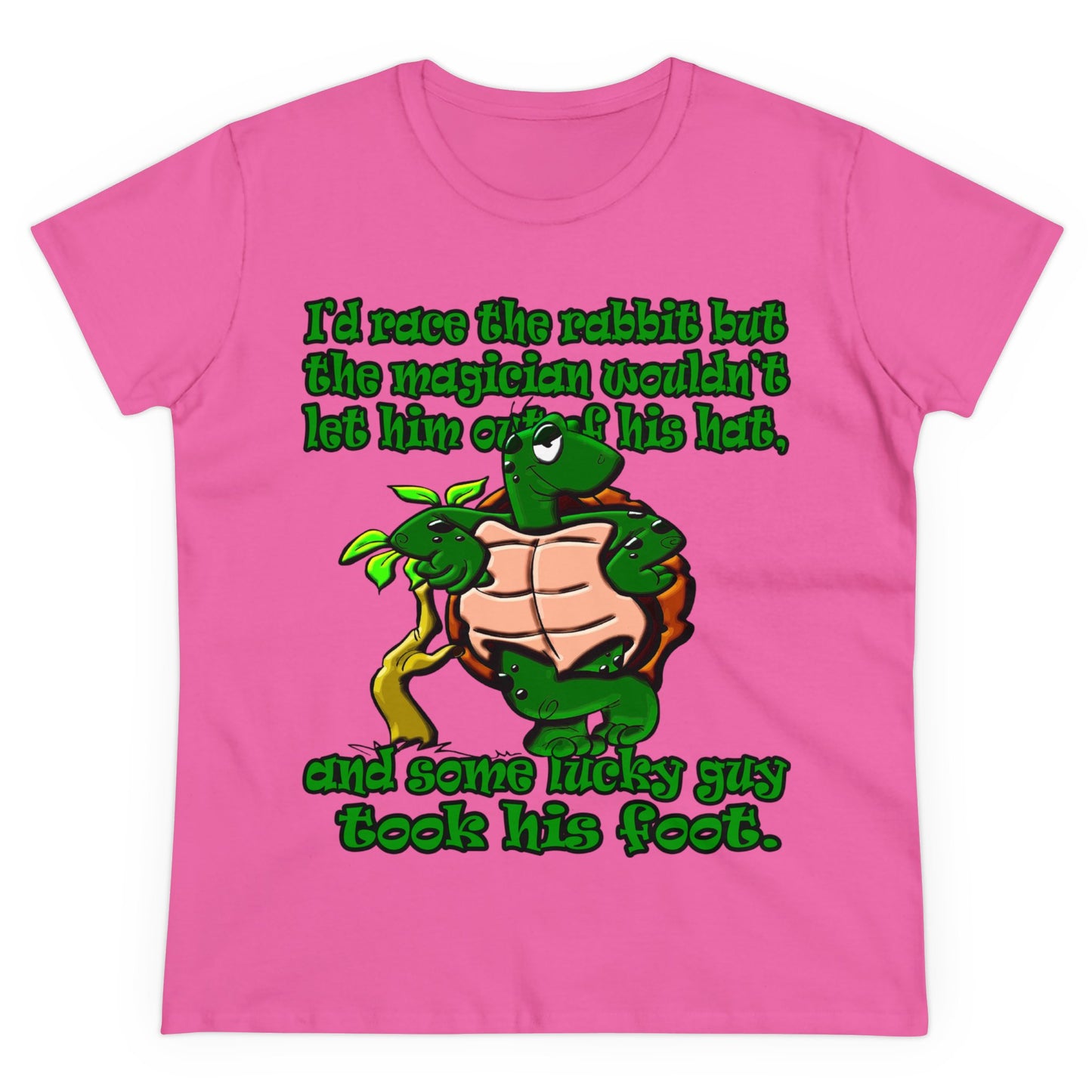 turtle race - Women's Midweight Cotton Tee