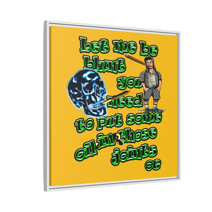 og - framed canvas art (yellow)