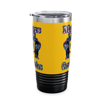 em cee squared - Ringneck Tumbler, 20oz (yellow)