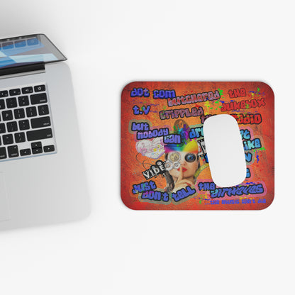 drop the beat - Mouse Pad (Rectangle) (burnt orange)