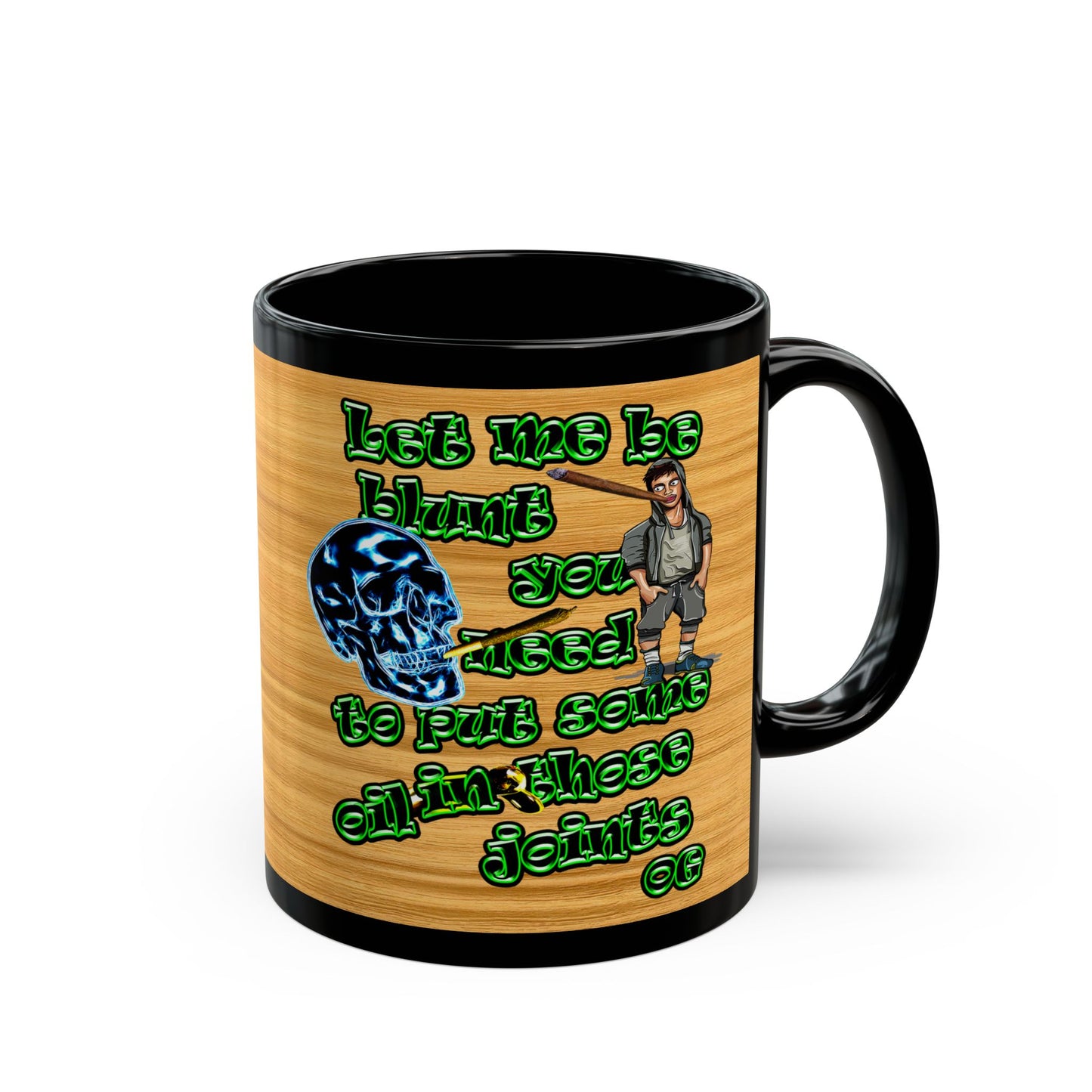 og - Black Mug (butterscotch wood finish)