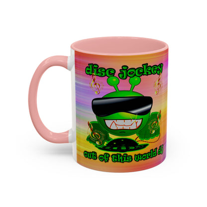 disc jockey - Accent Mug (color blur)