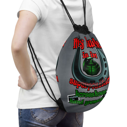 my luck - Drawstring Bag (grey-light grey)
