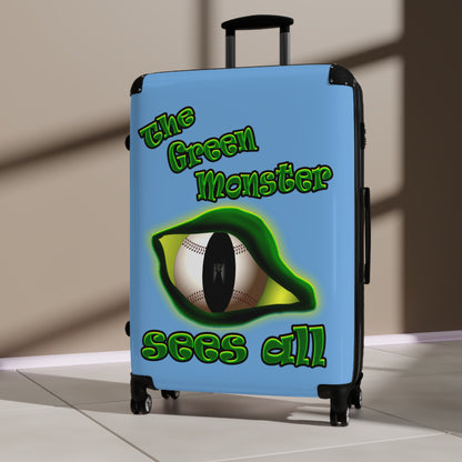 green monster - Suitcase (light blue)