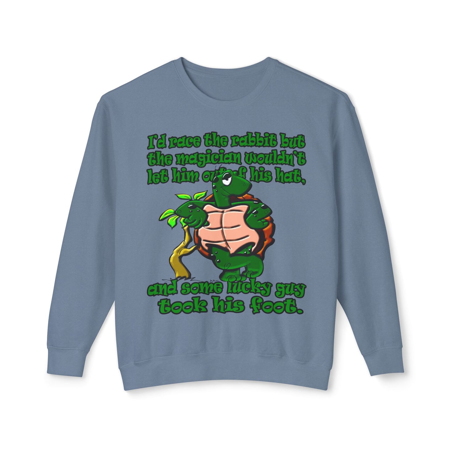 turtle race - Unisex Lightweight Crewneck Sweatshirt