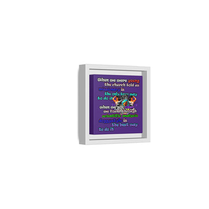 doggystyle - framed canvas art (purple)