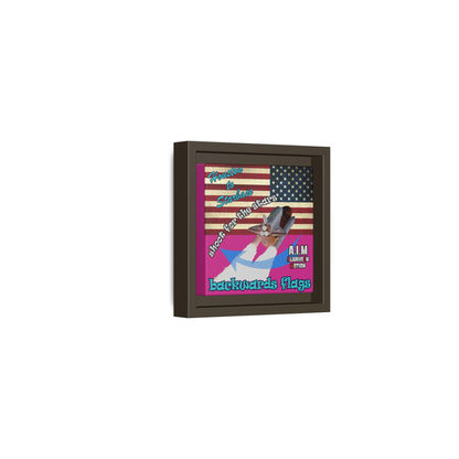 shoot for the stars - framed canvas art (pink)