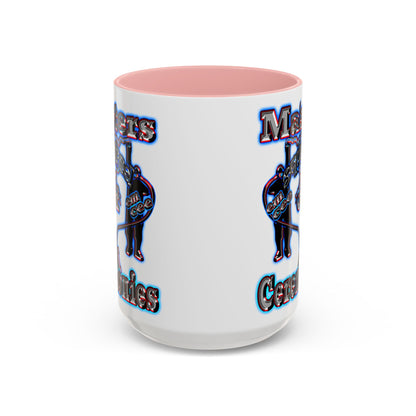 em cee squared - Accent Mug (white)