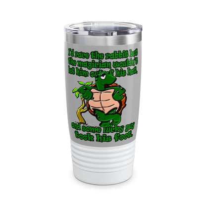 turtle race - Ringneck Tumbler, 20oz (light grey)