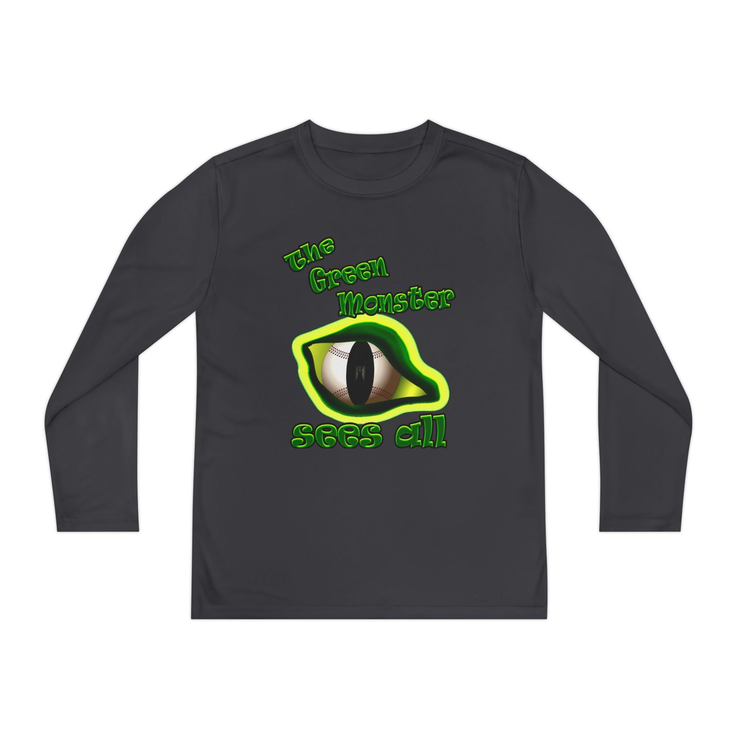 green monster - Youth Long Sleeve Competitor Tee