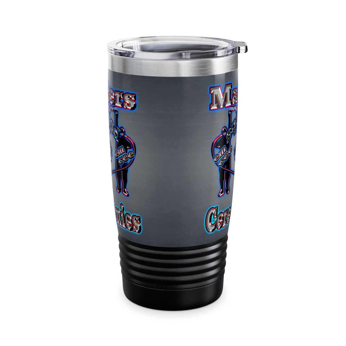 em cee squared - Ringneck Tumbler, 20oz (grey-light grey)
