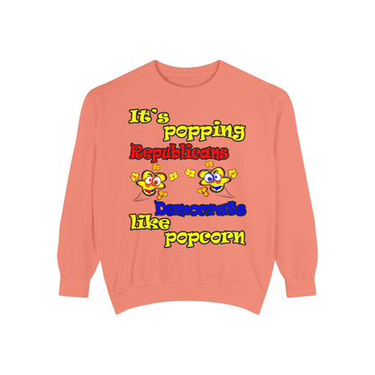 popping like popcorn - Unisex Garment-Dyed Sweatshirt