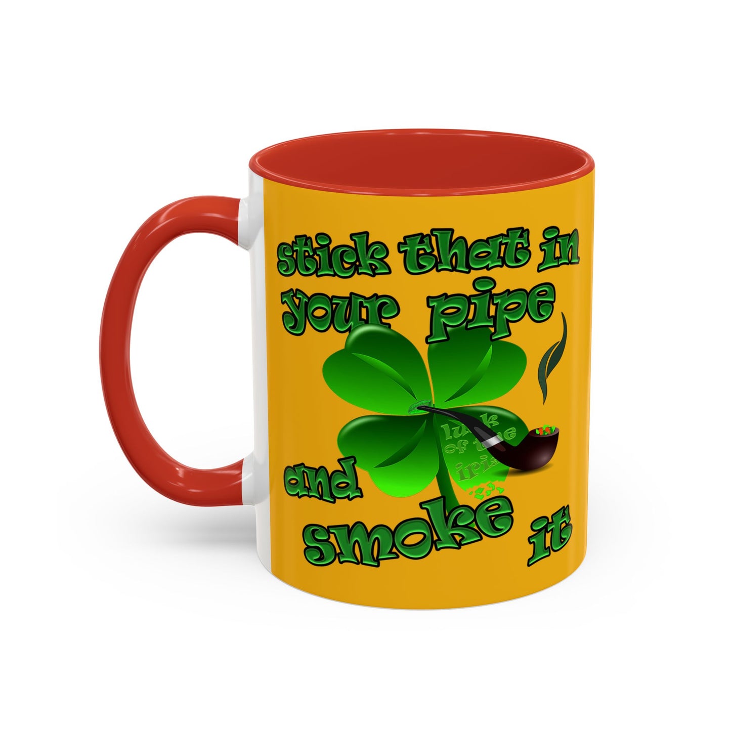 celtics logo - Accent Mug (yellow)