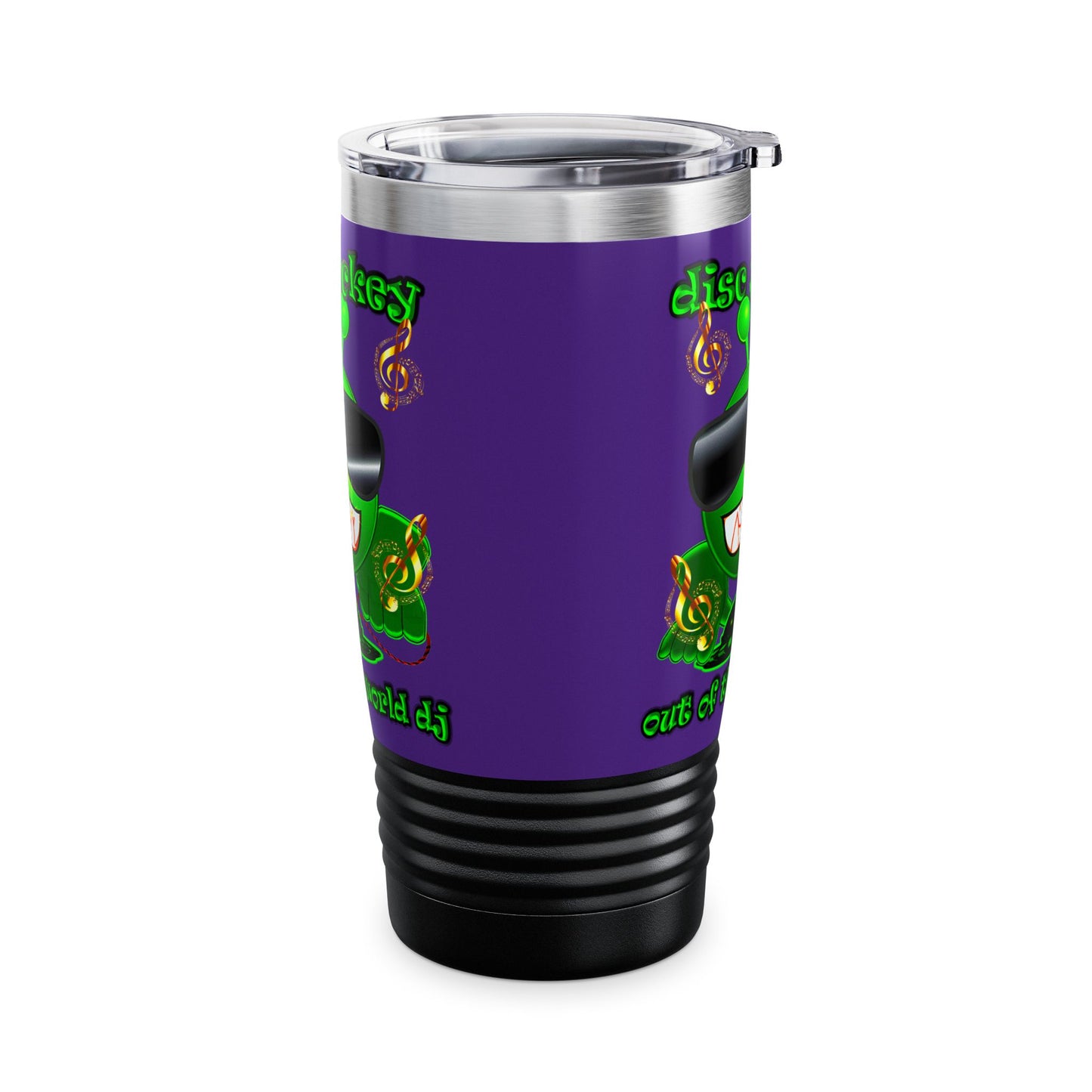 disc jockey - Ringneck Tumbler, 20oz (purple)