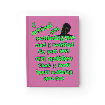 noticed you noticing - journal-lined (light pink)