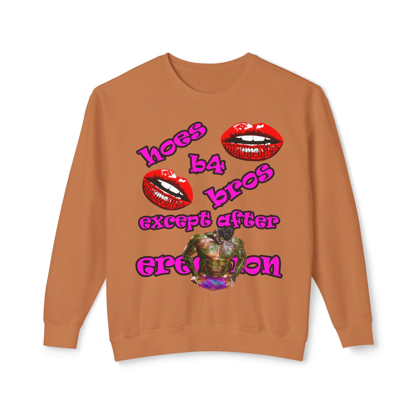 hoes b4 bros - Unisex Lightweight Crewneck Sweatshirt