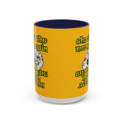 shoot the moon again - Accent Mug (yellow)