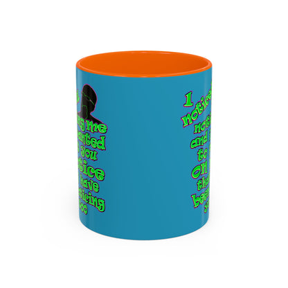 noticed you noticing - Accent Mug (turquoise)