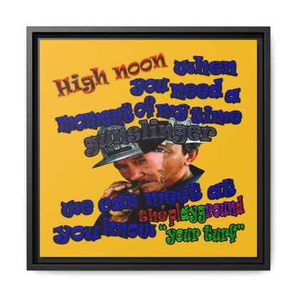 high noon - framed canvas art (yellow)