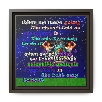 doggystyle - framed canvas art ('snoops' background)