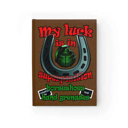 my luck - journal-blank (brown)