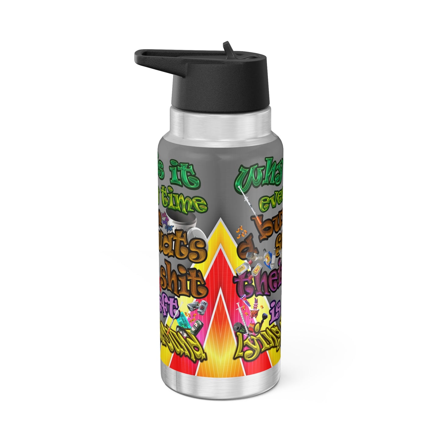 the bum's shit - Gator Tumbler, 32oz (rainbow split)